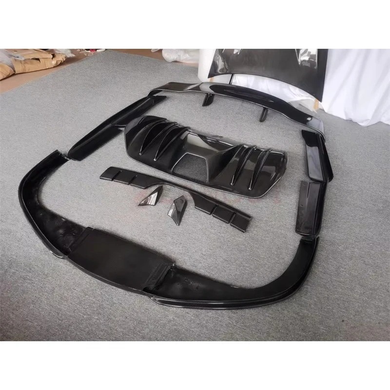 Beautiful Carbon Fiber HM Style Body Kit for F430 Front Spoiler Rear Spoiler Side Skirts and Wing Spoiler